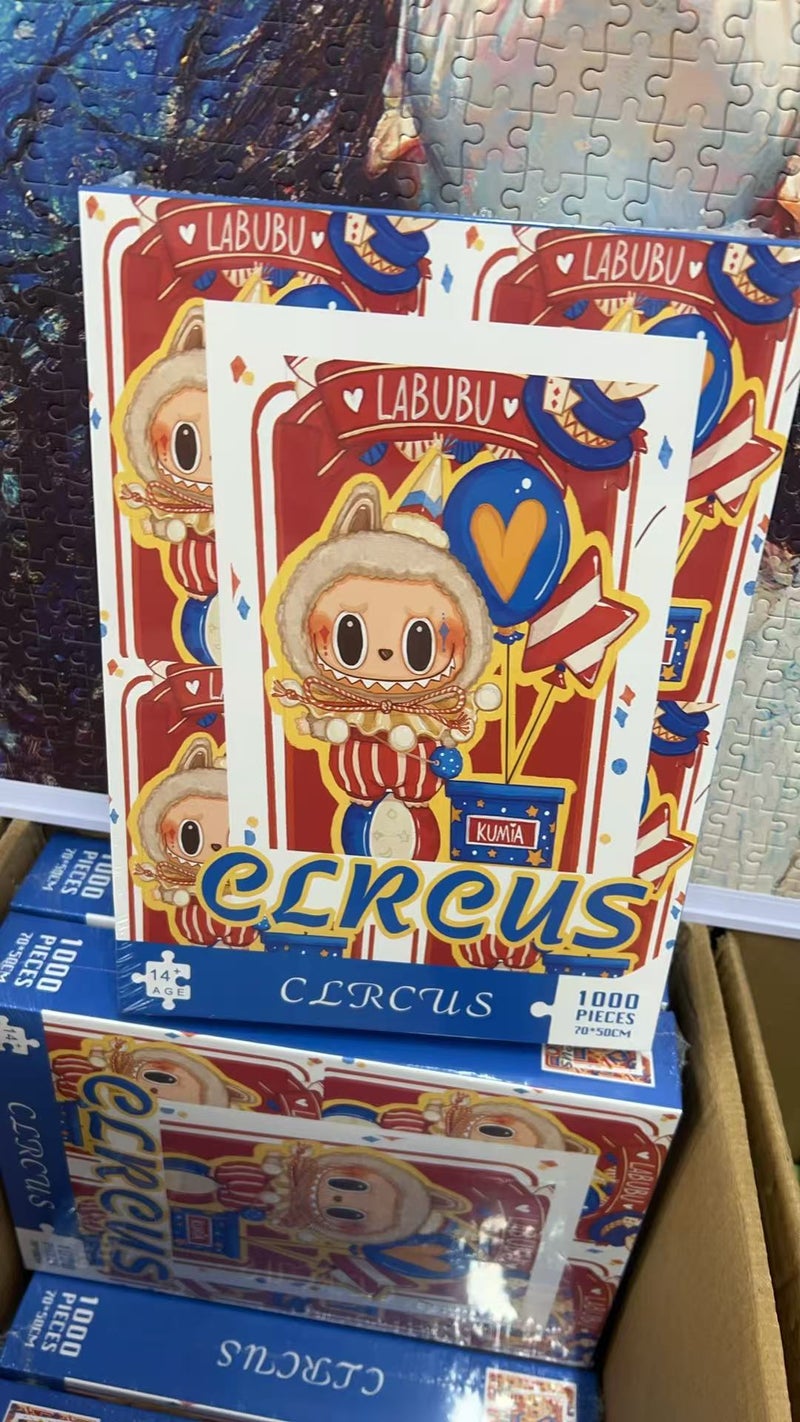 Children'S Puzzle Velvet Jigsaw Puzzle 1000 Piece Decompression Toy Adult Teenager Landscape Textiles Adult Puzzle - Image 1